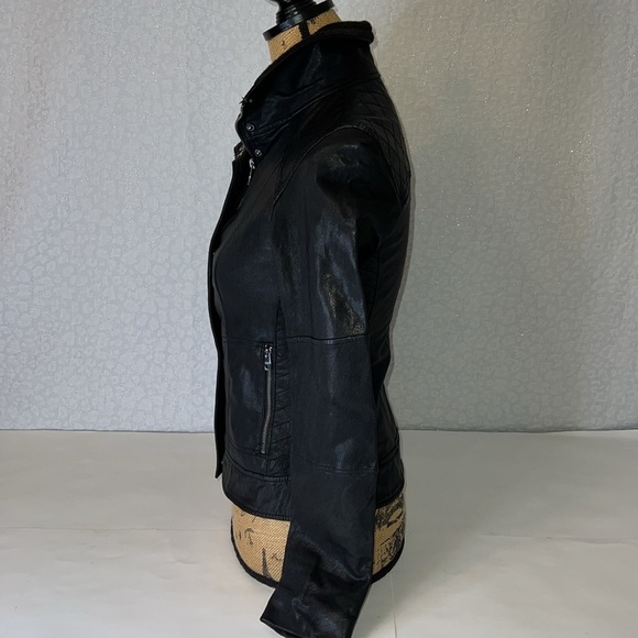 COLE HAAN LEATHER JACKET XS - Picture 5 of 16